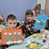 Аппликация «Подснежники»